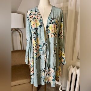 Angie | Floral Tie-Front Kimono